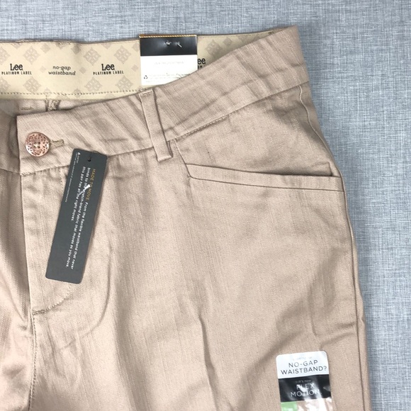 16WP 18WP Lee Platinum Label Beige Trousers Plus - Picture 5 of 5